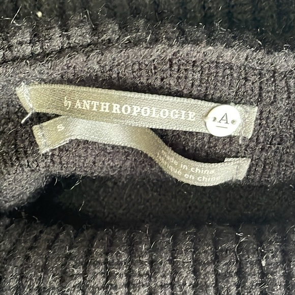 Anthropologie Black Cowlneck Sweater - Picture 5 of 7